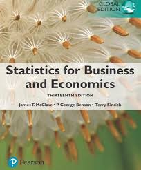 Statistics for Business and Economics 14th Global Edition