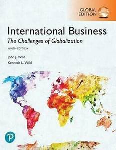 International Business The Challenges of Globalization 9th Global Edition